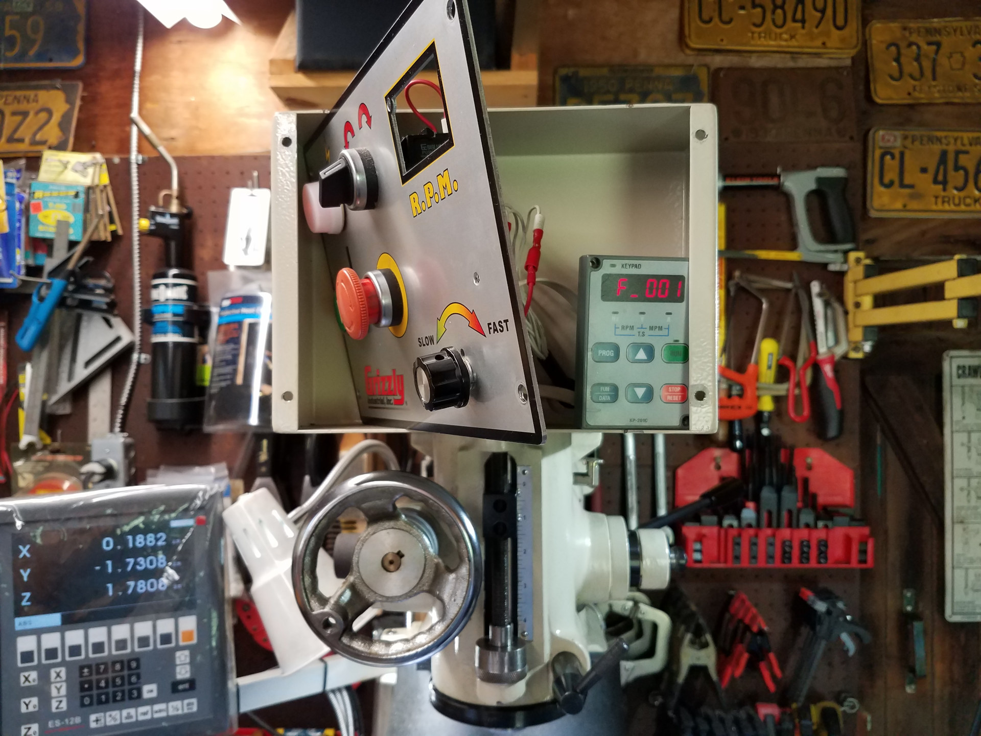 Grizzly G0678 Knee Mill Factory VFD Settings · Not Another Home Shop Blog